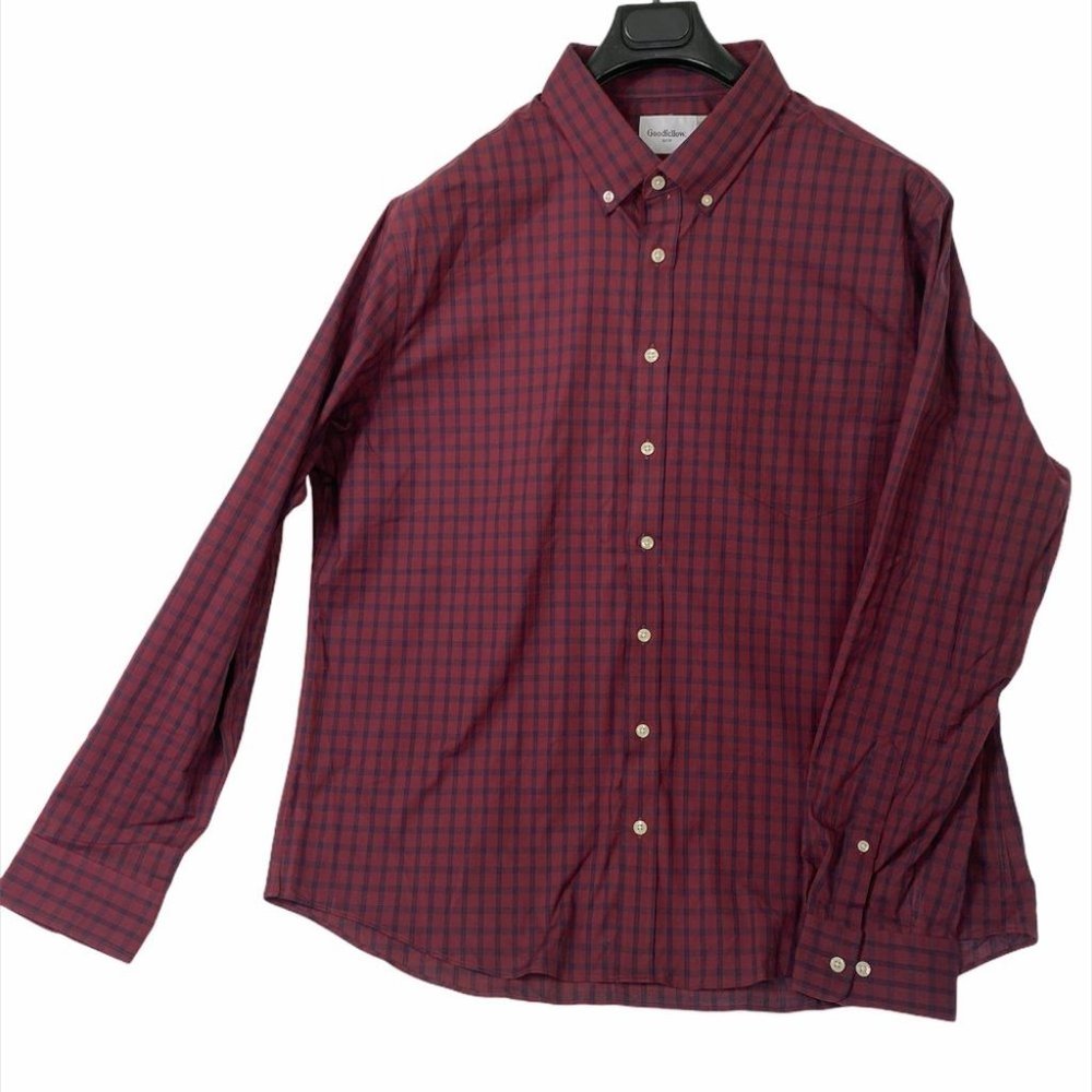 Goodfellow & Co Mens Slim Fit Shirt Pomegranate 2X